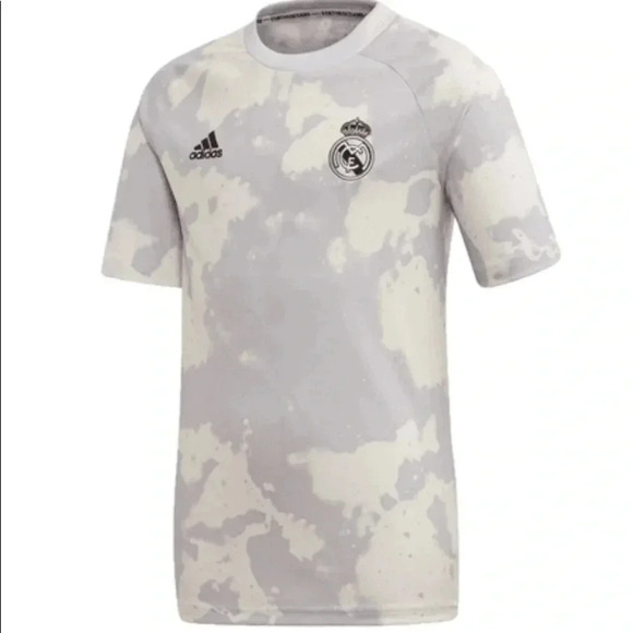 Adidas Pre-Game Soccer Jersey CF Real Madrid Men’s Large NWT - Picture 1 of 7